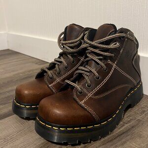 Dr. Martens Brown Leather Ankle Boots